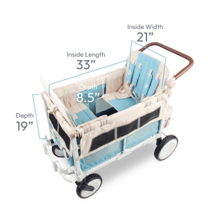 Wonderfoldv Volkswagon Special Edition Quad (4 seater) Stroller Wagon