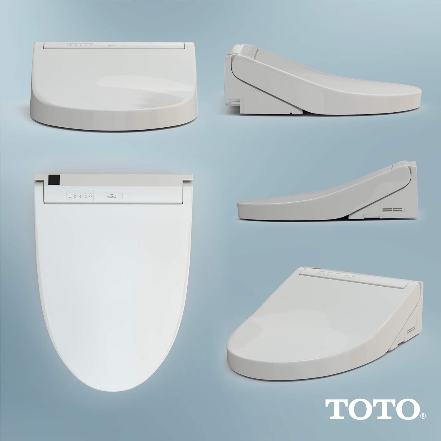 TOTO SW3084#12 WASHLET C5 Electronic Bidet Toilet Seat with PREMIST and EWATER+ Wand Cleaning, Elongated, Plastic, Sedona Beige