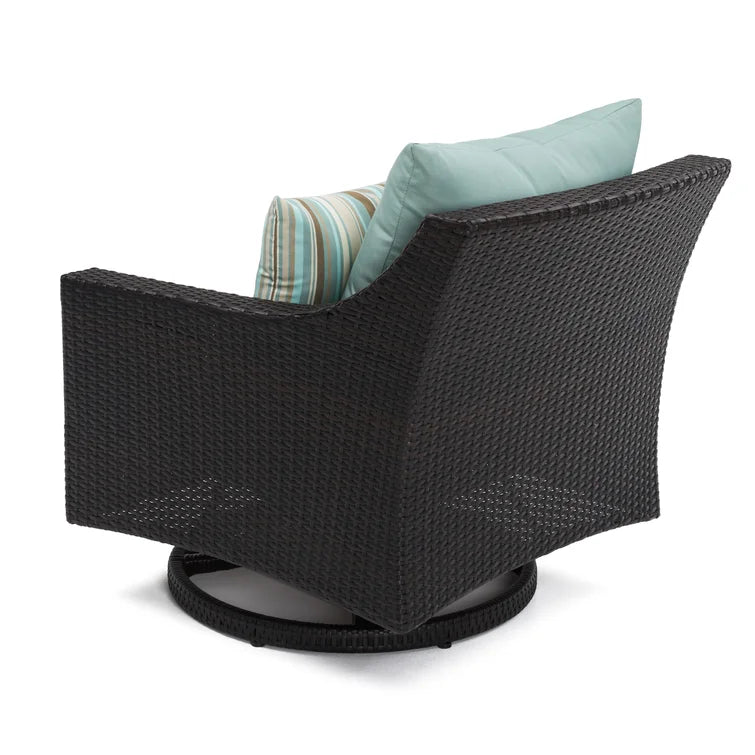 Fionnula Swivel Patio Chair with Cushions