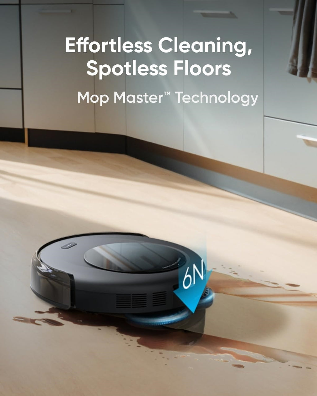Robot Vacuum, Robot Vacuum and Mop Combo, Self Emptying, Auto Mop Washing and Auto Drying for hands-free cleaning, 3.35-Inch Ultra-Slim Body, 7000 Pa Powerful Suction, All-in-One Station