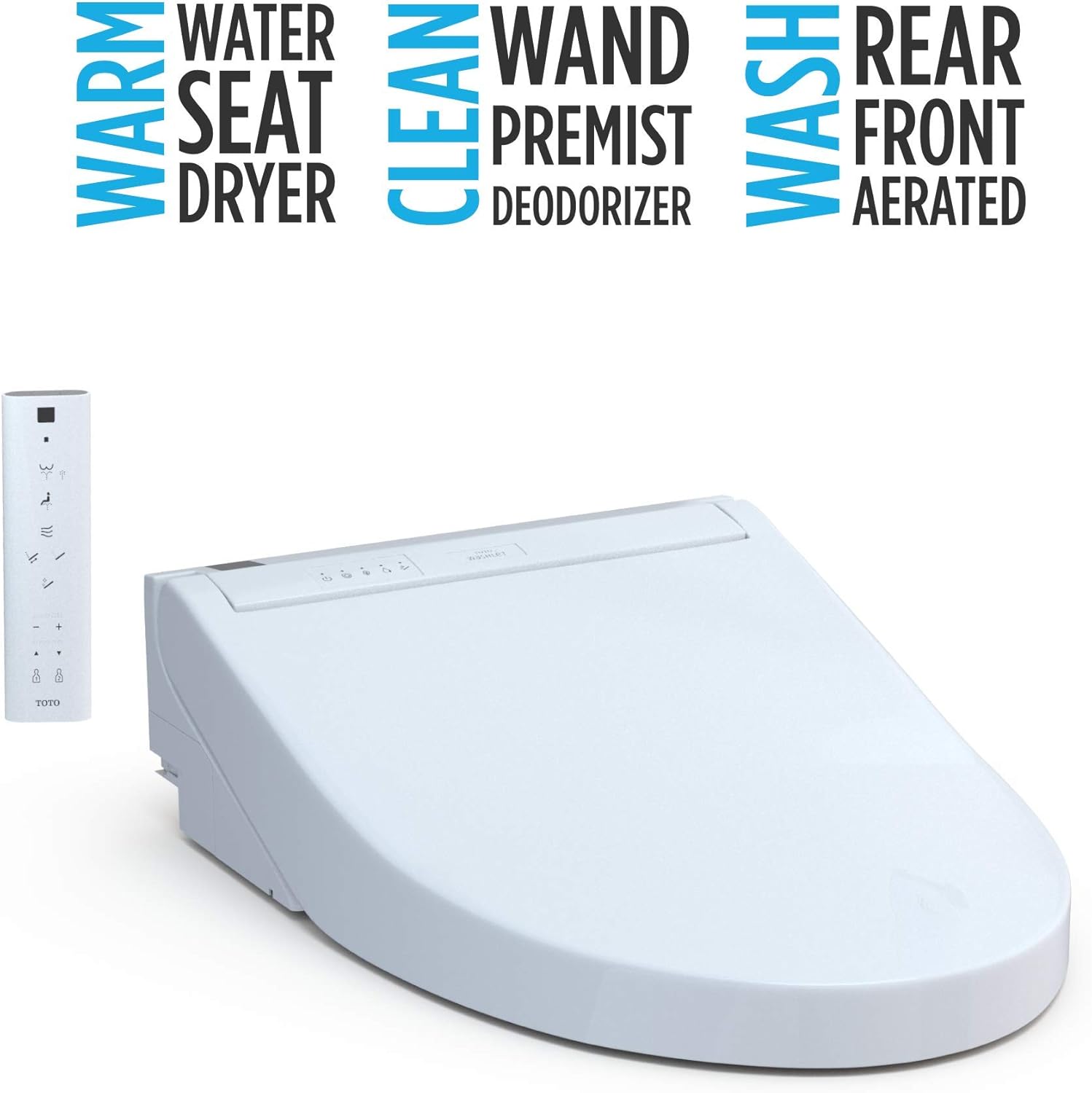 TOTO SW3084#12 WASHLET C5 Electronic Bidet Toilet Seat with PREMIST and EWATER+ Wand Cleaning, Elongated, Plastic, Sedona Beige