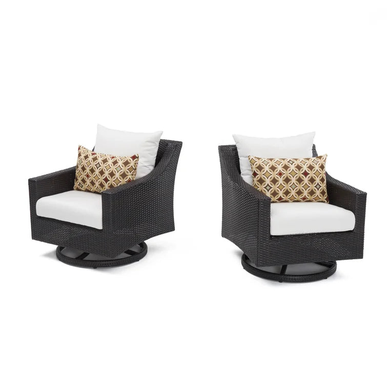 Fionnula Swivel Patio Chair with Cushions
