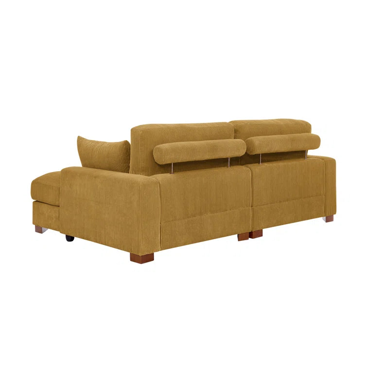 Mordecai 90'' Corduroy Sleeper Sofa
