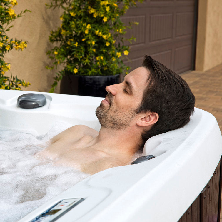 Lifesmart Spas 230 Volt 7 - Person 65 - Jet Square Hot Tub with Ozonator in Espresso