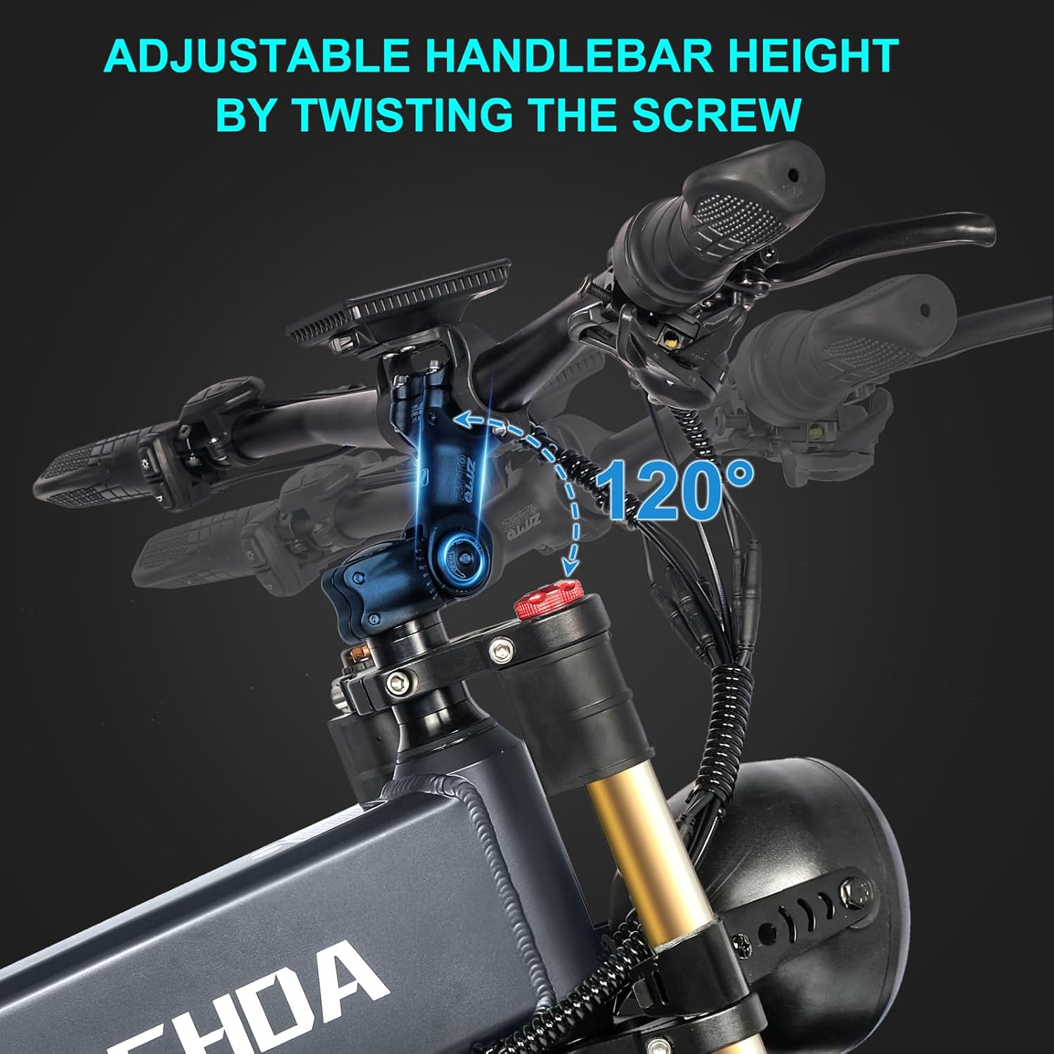 Dual Motor 2000W/1000W Electric Bike for Adult 48V 30AH/20Ah Removable Battery Up to &120 Miles Long Range 26"Fat Tire Off Road Mountain Full Suspension Electric Bicycle,Adjustable Stem,UL Certified