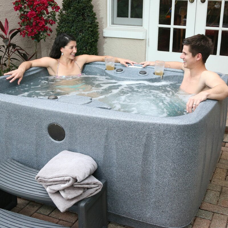 Aquarest Spas, Powered By Jacuzzi® Pumps 4 - Person 12 - Jet Rectangular Plug And Play Hot Tub