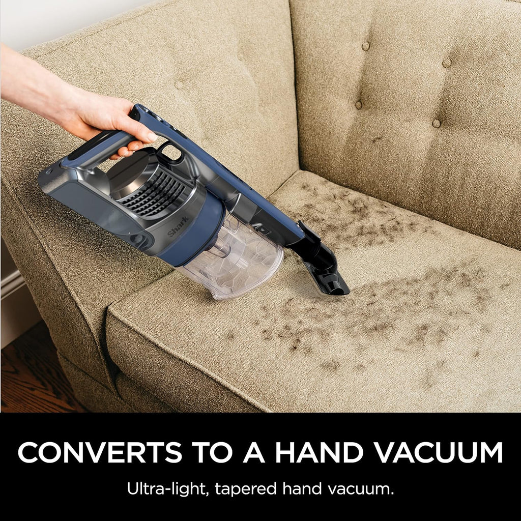 Shark Pet Cordless Stick Vacuum with XL Dust Cup, LED Headlights, Removable Handheld Vac, Crevice Tool, Portable Vacuum for Household Pet Hair, Carpet and Hard Floors, 40min Runtime, Grey, IX141