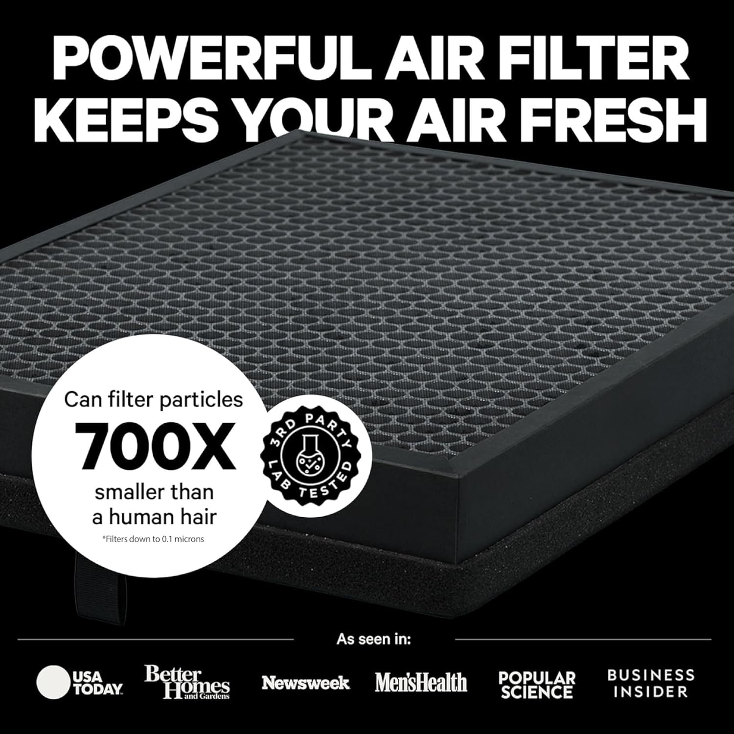 Powerful PuroAir HEPA Air Purifiers for Home Large Rooms - Covers 2,145 Sq Ft - Filters Up To 99% of Pollutants, Smoke, Pollen, Dust, and VOCs - Air Purifiers for Bedroom - Quiet HEPA Air Filter 36 dB