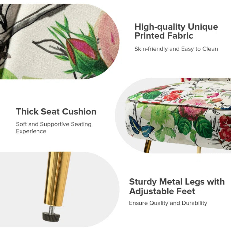 Felicia Polyester/Velvet Barrel Chair