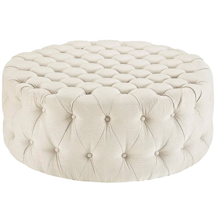 Modway Copper Grove Harrison Blue Amour Fabric Ottoman
