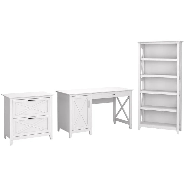 Huckins 3 Piece Rectangular Computer Desk Office Set