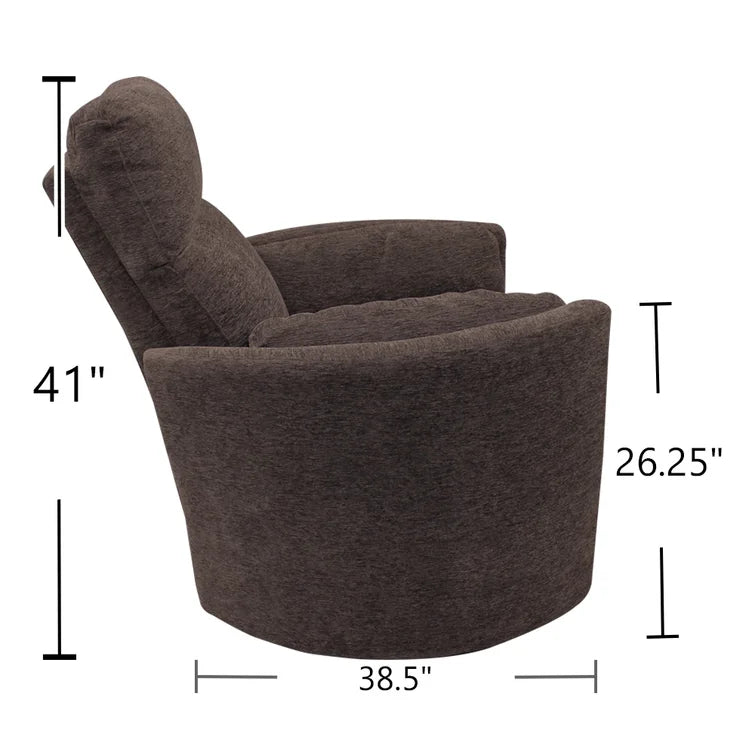 Jelissa 40" Wide Swivel Glider Power Recliner