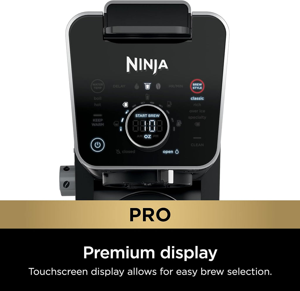 Ninja Hot and Iced Coffee Maker, Single Serve Coffee Maker and Drip Coffee Machine, DualBrew Pro Specialty 12-Cup with K-Cup Combo, Includes Permanent Filter, CFP307