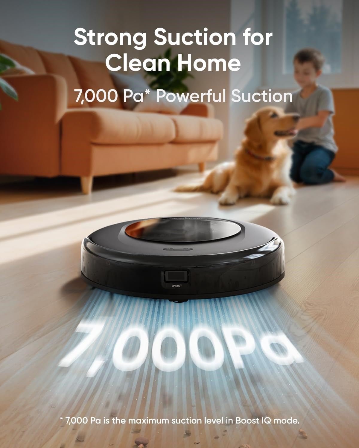 Robot Vacuum, Robot Vacuum and Mop Combo, Self Emptying, Auto Mop Washing and Auto Drying for hands-free cleaning, 3.35-Inch Ultra-Slim Body, 7000 Pa Powerful Suction, All-in-One Station