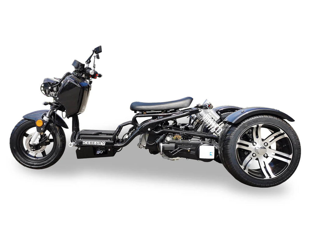 Maddog 150cc Street Trike, Automatic, Disc Brakes, 14 inch Aluminum Rear Wheels
