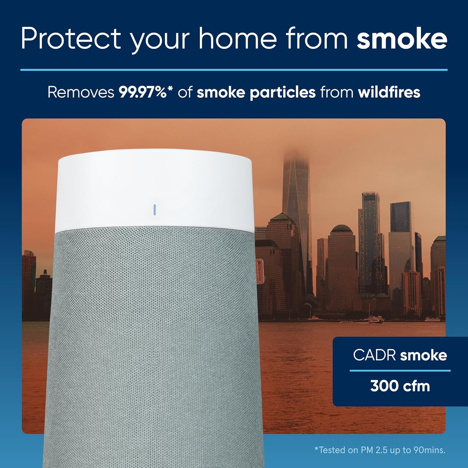 BLUEAIR 2-in-1 Purify + Humidify: Air Purifier and Humidifier with HEPASilent™ and 360° InvisibleMist™ Technology, Top Pour - covers 1,726 sqft in 60 minutes - Perfectly balanced air, one product