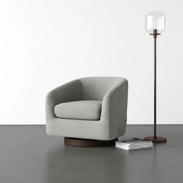 Bennett Upholstered Swivel Barrel Chair