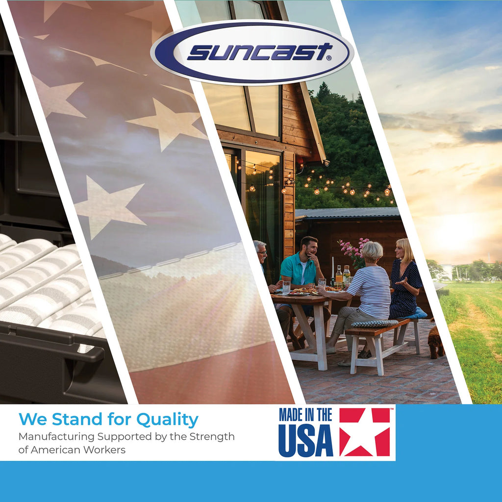 Suncast Outdoor Vanilla 8 ft. W x 10 ft. D Resin Storage Shed