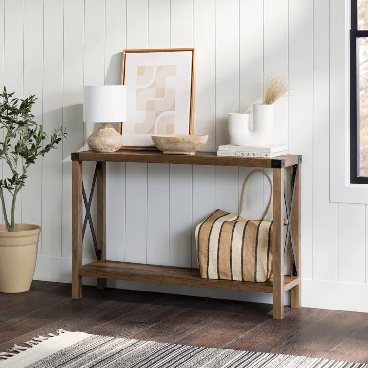 Larenda Entryway Table with Open Shelf Storage