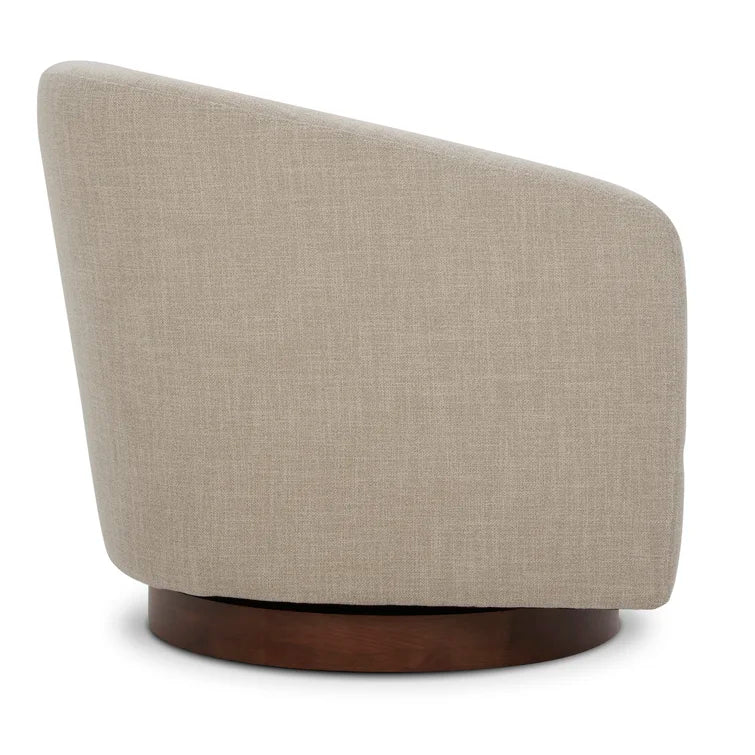 Bennett Upholstered Swivel Barrel Chair