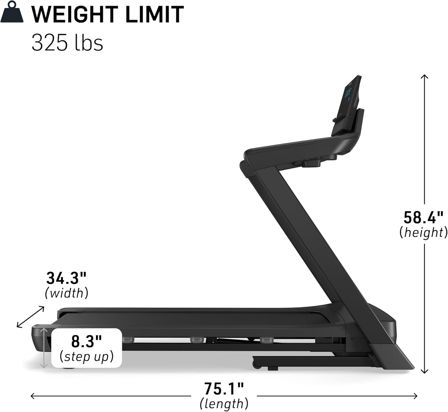NordicTrack T Series: Perfect Treadmills for Home Use, Walking or Running Treadmill with Incline, Bluetooth Enabled, 300 lbs User Capacity