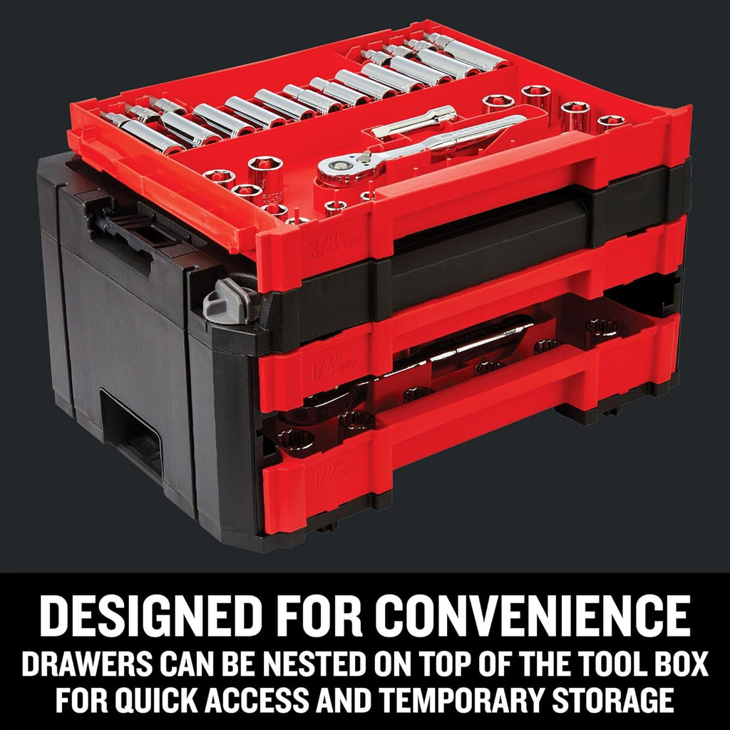 CRAFTSMAN Socket Set, 262-Piece Mechanic Tool Set, 1/4", 3/8", 1/2" Drive, SAE / Metric, (CMMT45307)