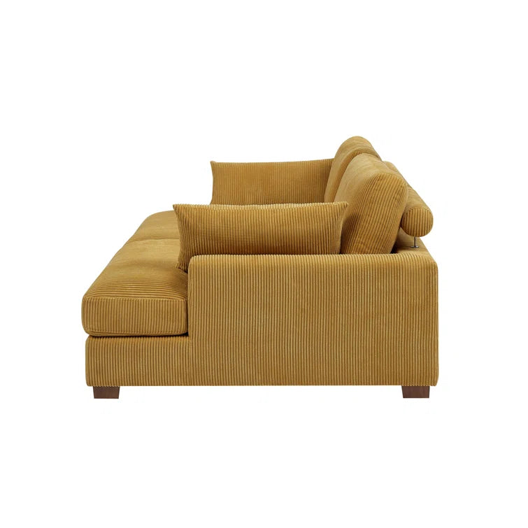 Mordecai 90'' Corduroy Sleeper Sofa