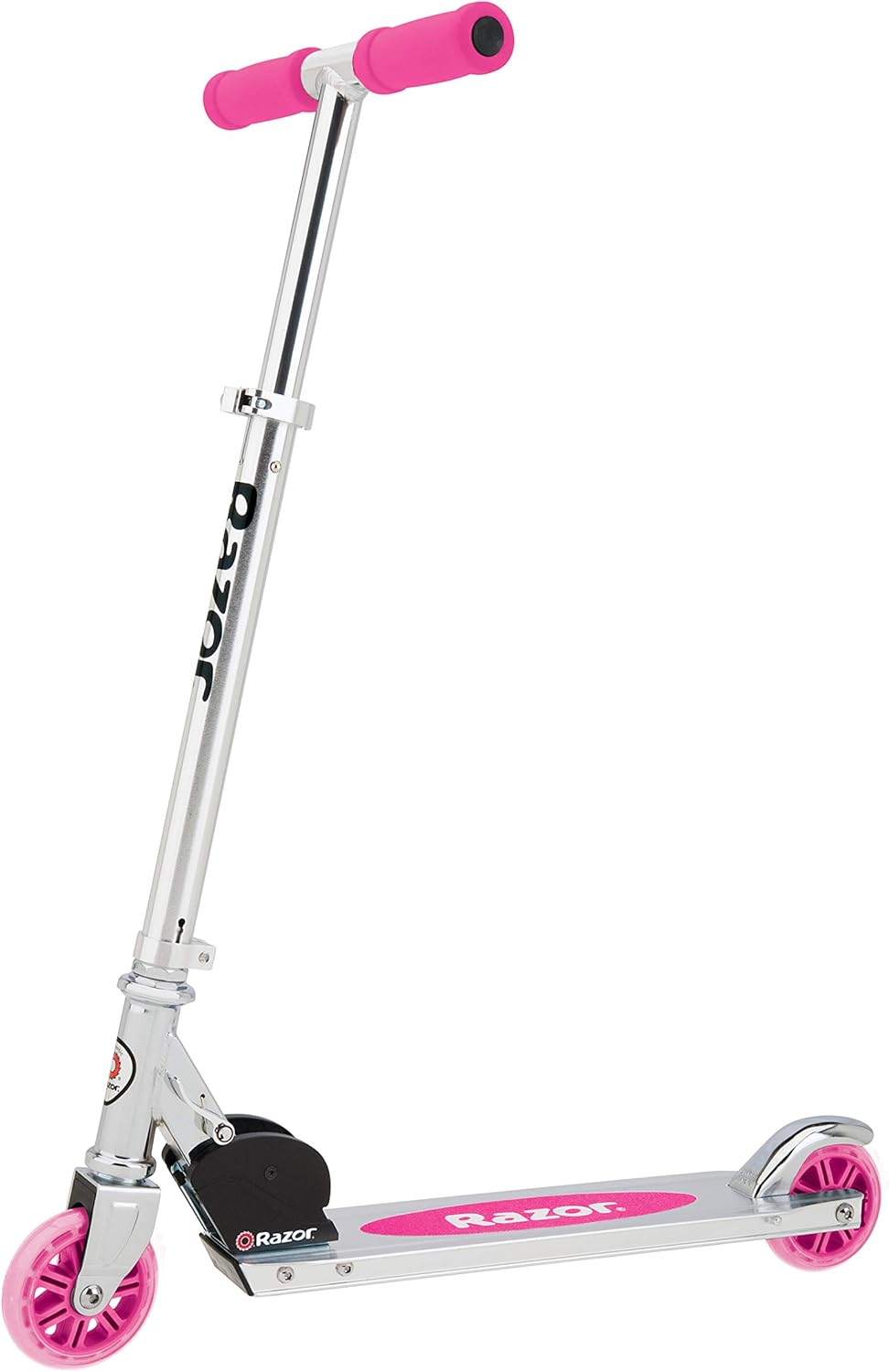 Razor A5 Lux Kick Scooter for Kids Ages 8+ - 8" Urethane Wheels, Anodized Finish Featuring Bold Colors and Graphics, for Riders up to 220 lbs