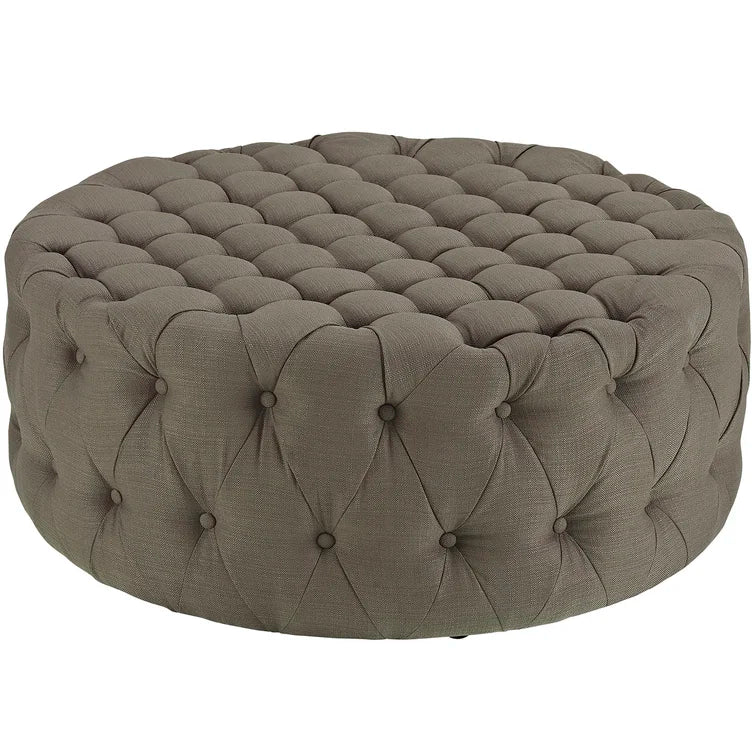 Modway Copper Grove Harrison Blue Amour Fabric Ottoman