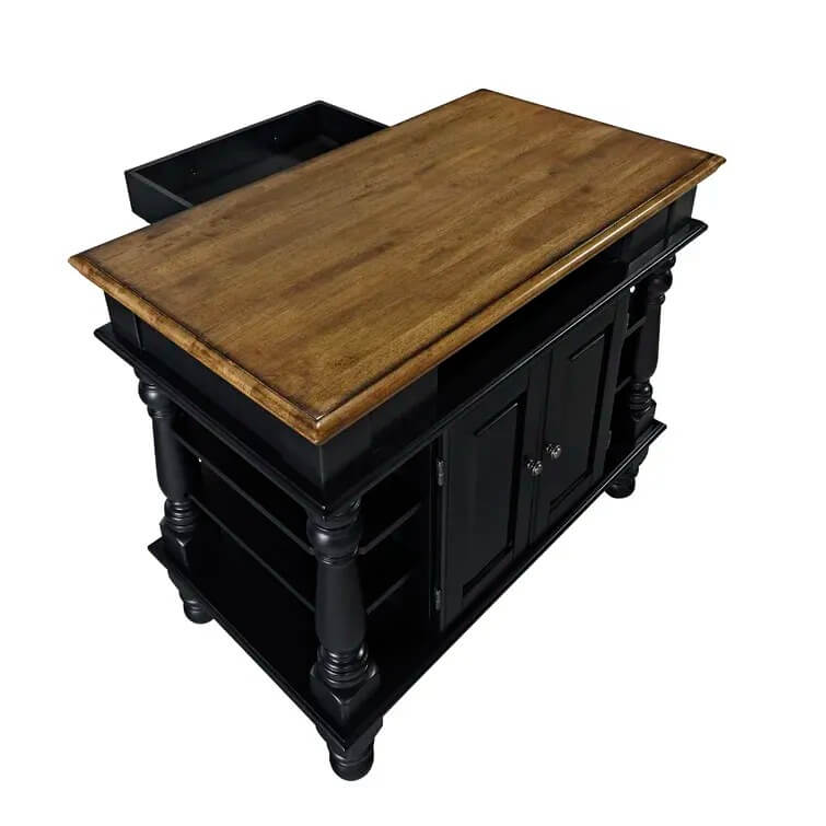 Aamy Solid Wood Kitchen Island