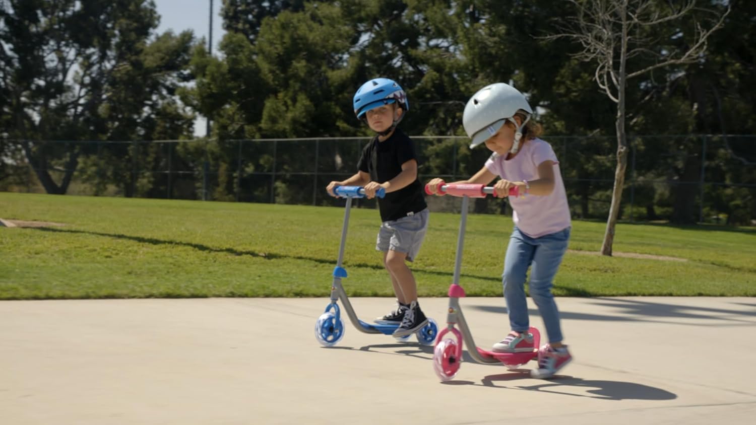 Razor A5 Lux Kick Scooter for Kids Ages 8+ - 8" Urethane Wheels, Anodized Finish Featuring Bold Colors and Graphics, for Riders up to 220 lbs
