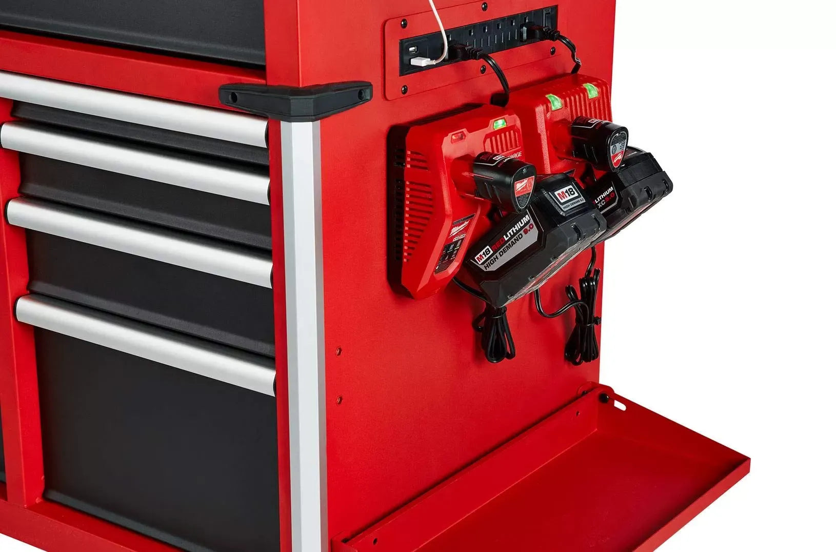 Milwaukee 56" Premium 18-Drawer Tool Box Chest and Cabinet Combo with Electronic Keypad Lock