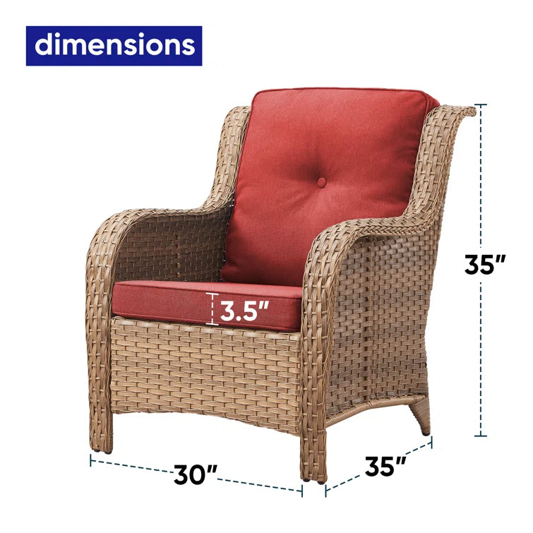 Bonia Wicker Rattan Outdoor Chairs