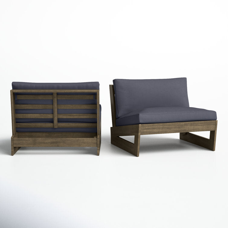 Louise Patio Chair with Cushions (Set of 2)