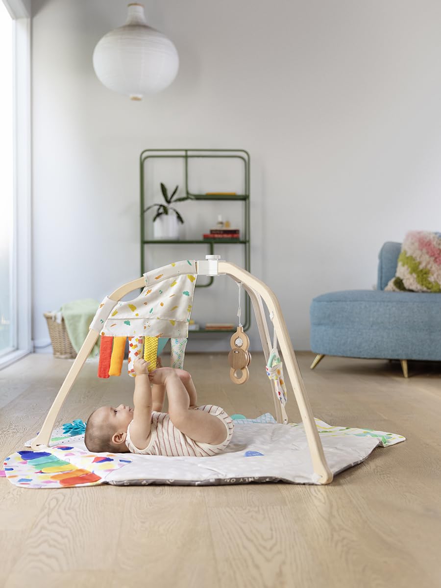The Play Gym and Sensory Strands Bundle by Lovevery, Stage-Based Developmental Activity Gym for a Whole Year of Play Baby to Toddler Including Play Guide, Ages 0+ Months