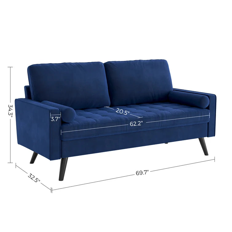 Brumback 69.7'' Velvet Sofa