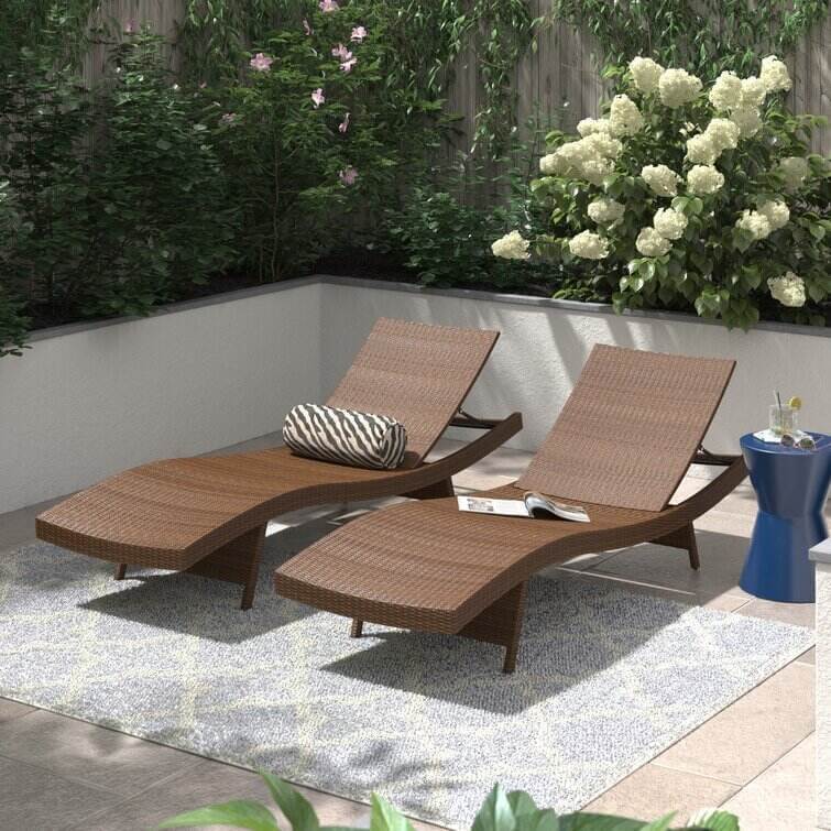 Mirabel 79'' Long Reclining Single Chaise (Set of 2)