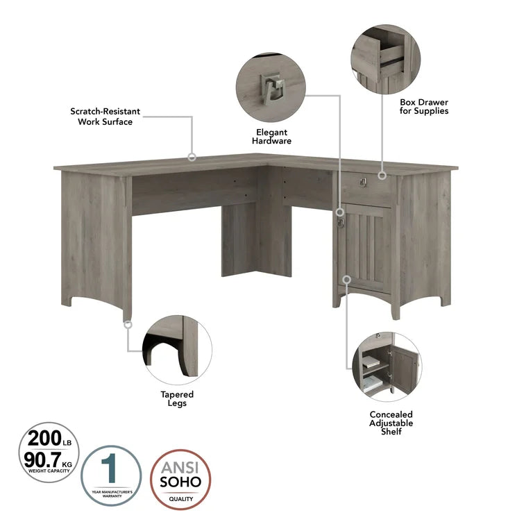 Khadesha 3 Piece Computer Desk Office Set