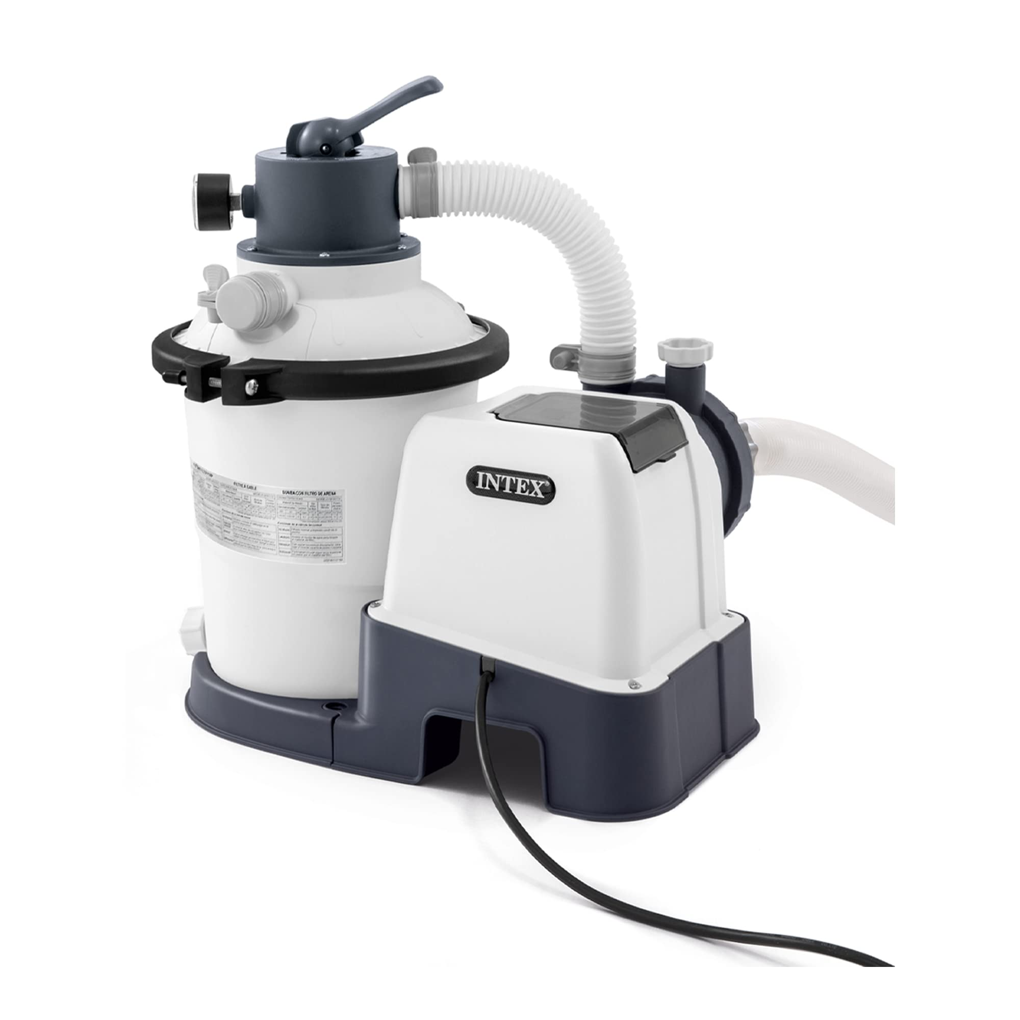 Intex SX2800 Krystal Clear Sand Filter Pump: 2800 GPH Pump Flow Rate – Improved Circulation and Filtration – Easy Installation – Improved Water Clarity – Easy-to-Clean