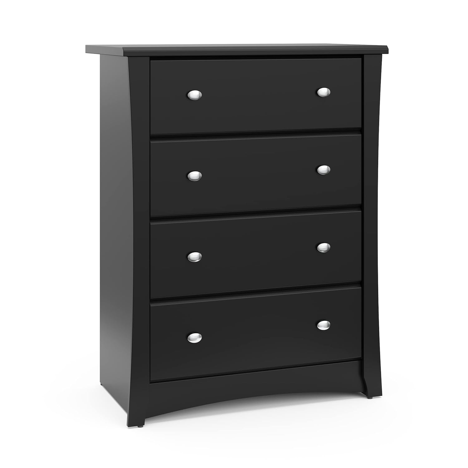 Storkcraft Crescent 6 Drawer Double Dresser (Pebble Gray) – GREENGUARD Gold Certified, For Nursery, Dresser, Kids Nursery Organizer, Chest of Drawers