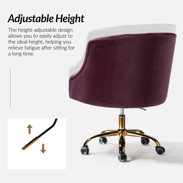 Louise Velvet Hand-Curated Task Chair