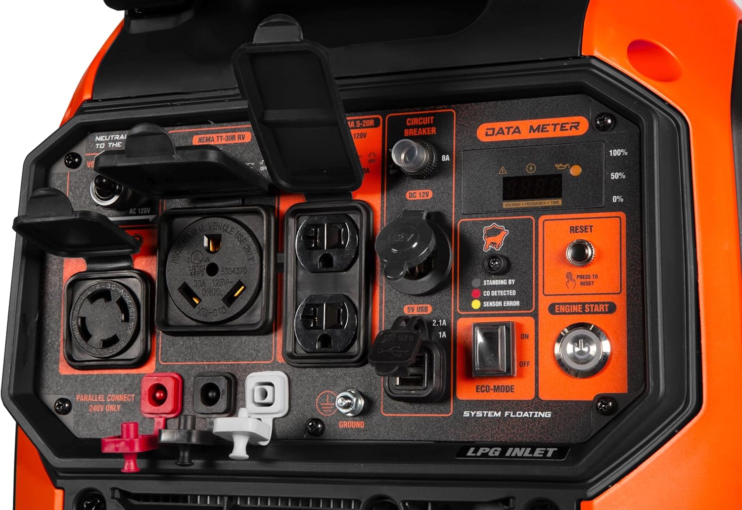WEN 3800-Watt Inverter Generator, Electric Start, RV-Ready, Portable and Super Quiet with Fuel Shut-Off (56380i)