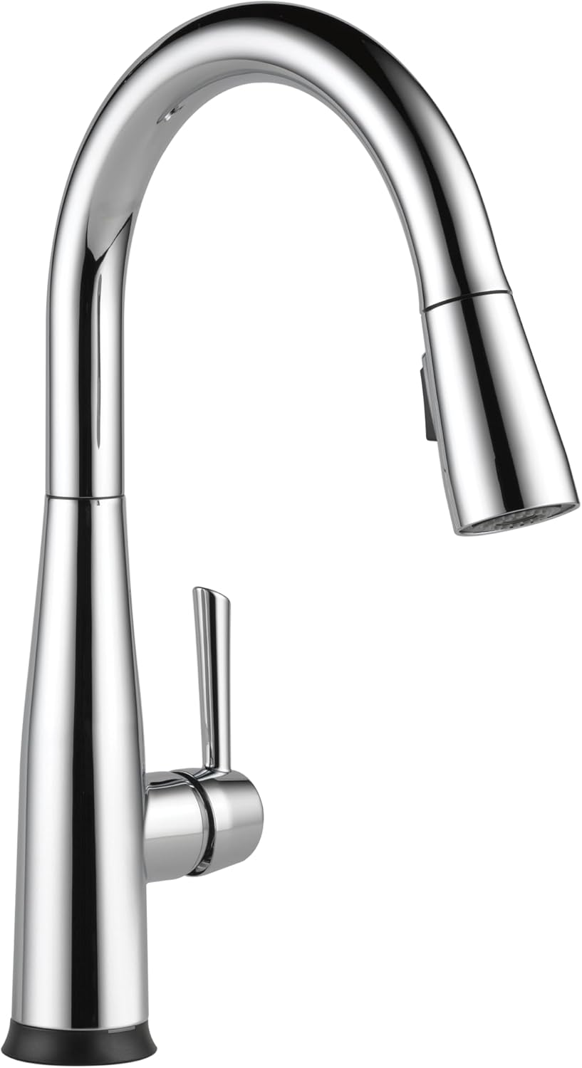Delta Essa Touchless Kitchen Faucet with Touch Technology, Brushed Nickel Kitchen Sink Faucet with Pull Down Sprayer, Single Hole, Arctic Stainless 9113TL-AR-DST