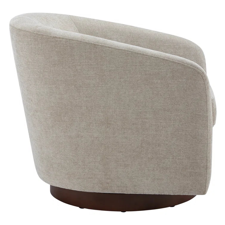 Bennett Upholstered Swivel Barrel Chair
