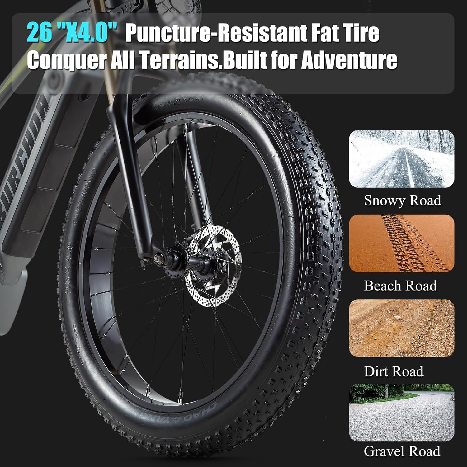 Dual Motor 2000W/1000W Electric Bike for Adult 48V 30AH/20Ah Removable Battery Up to &120 Miles Long Range 26"Fat Tire Off Road Mountain Full Suspension Electric Bicycle,Adjustable Stem,UL Certified