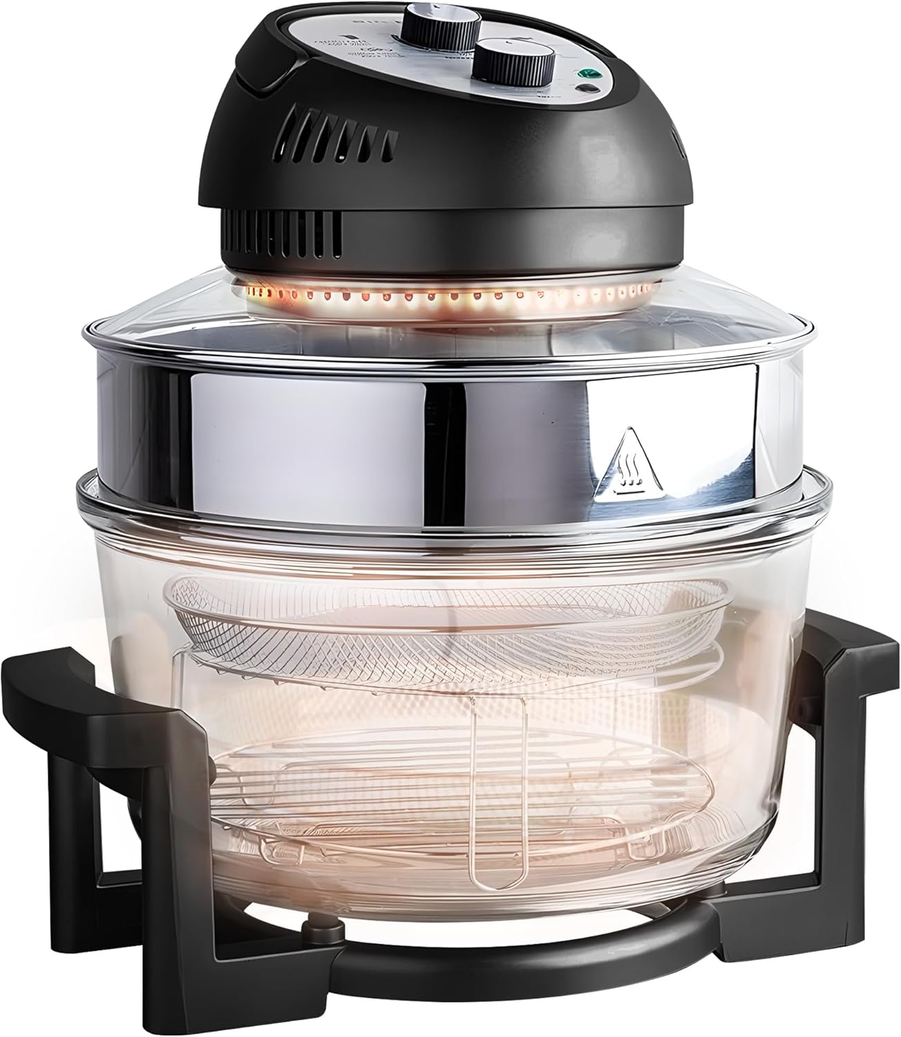 Large Air Fryer Oven – Large Halogen Oven Cooker with 50+ Air Fryers Recipe Book for Quick + Easy Meals for Entire Family, AirFryer Oven Makes Healthier Crispy Foods