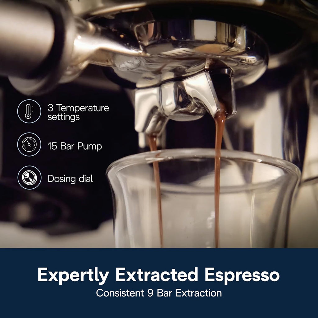 De'Longhi La Specialista Maestro Espresso Machine with Grinder, Auto & Manual Milk Frother – Bean-to-Cup Cold Brew Coffee with Cold Extraction Technology, Variable Temp & Tamping Tool, 8 Drink Presets