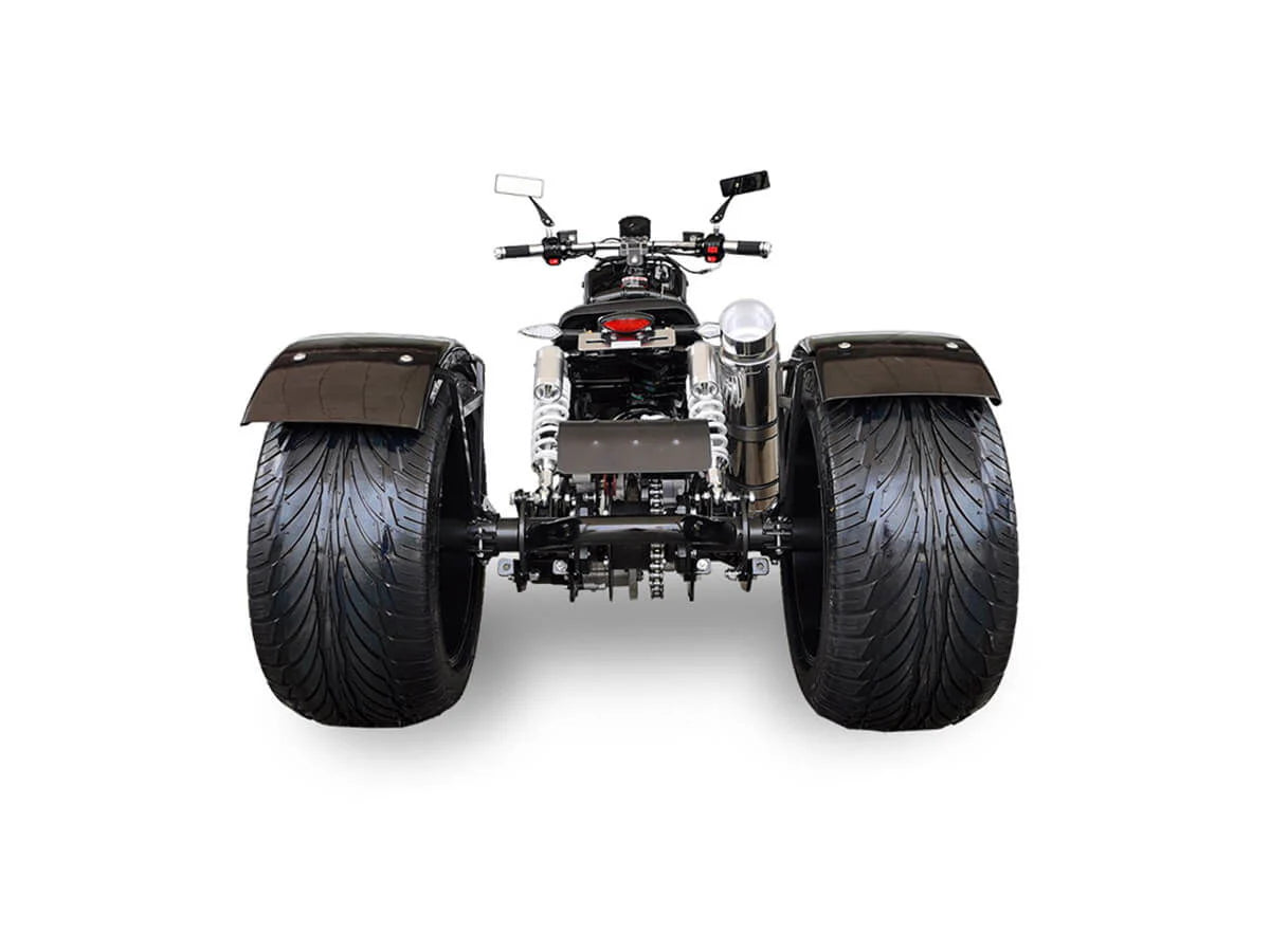 Maddog 150cc Street Trike, Automatic, Disc Brakes, 14 inch Aluminum Rear Wheels