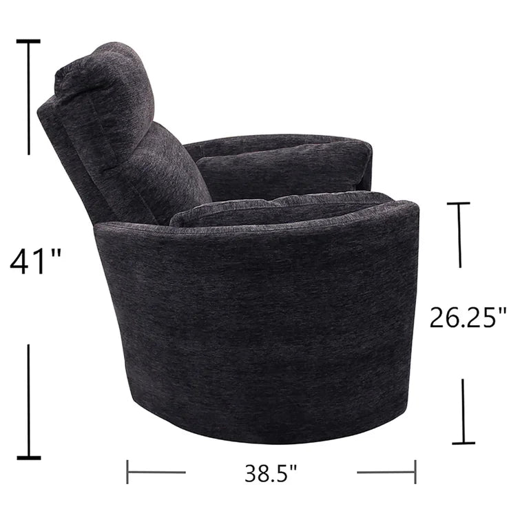 Jelissa 40" Wide Swivel Glider Power Recliner