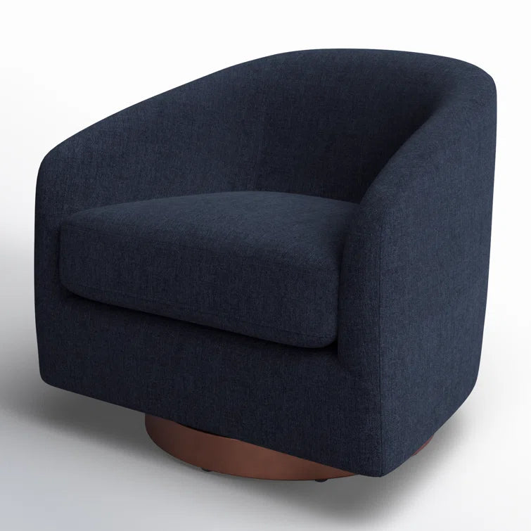 Bennett Upholstered Swivel Barrel Chair